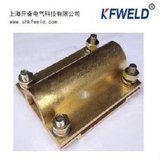 China Ground Tape to Cable Cross Square Clamp, Copper material, Good electric conduction supplier