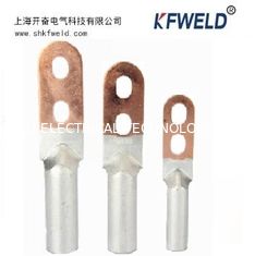 China DTL 2 holes Bimetallic Copper Aluminum Cable Lug, DTL aluminium copper tubular terminals bimetallic cable lug supplier