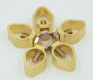 Type A Rod to Tape Clamp, Copper material, Ground cable clamp, Good electric conduction supplier