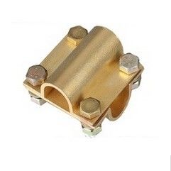 Ground Tape to Tape Cross Square Clamp, Copper material, Good electric conduction supplier
