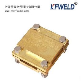 Ground Cable to Cable Cross Square Clamp, Copper material, Good electric conduction supplier