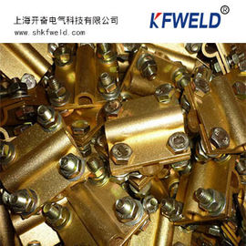 Ground Cable to Cable Cross Square Clamp, Copper material, Good electric conduction supplier