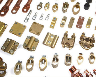 Ground Tape to Cable Cross Square Clamp, Copper material, Good electric conduction supplier