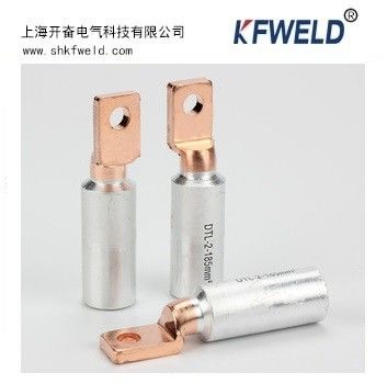 DTL-2 Bimetallic Copper Aluminum Cable Lug, aluminium copper tubular terminals bimetallic cable lug for wire connection supplier